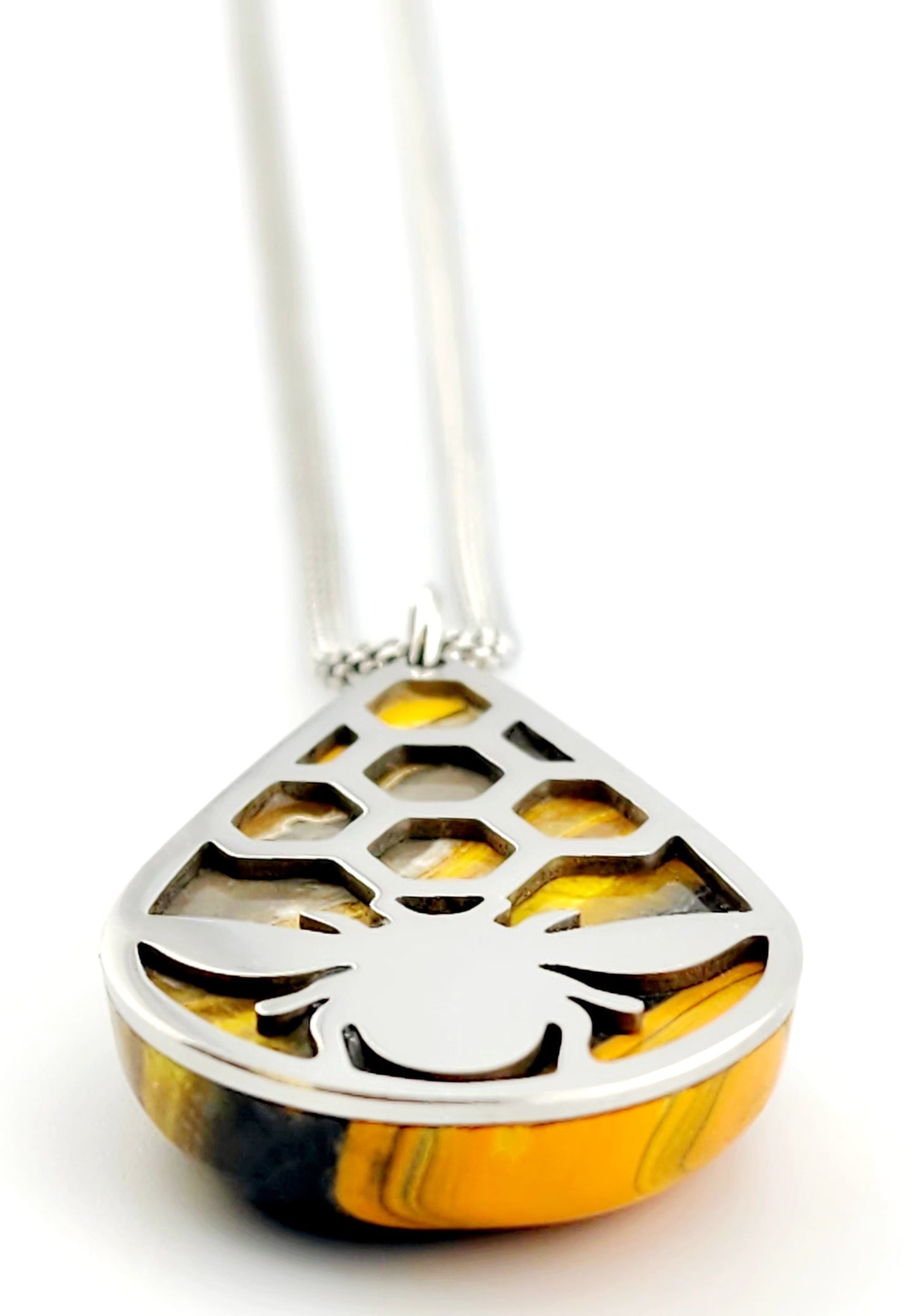 Handcut Bumblebee Jasper Pendant