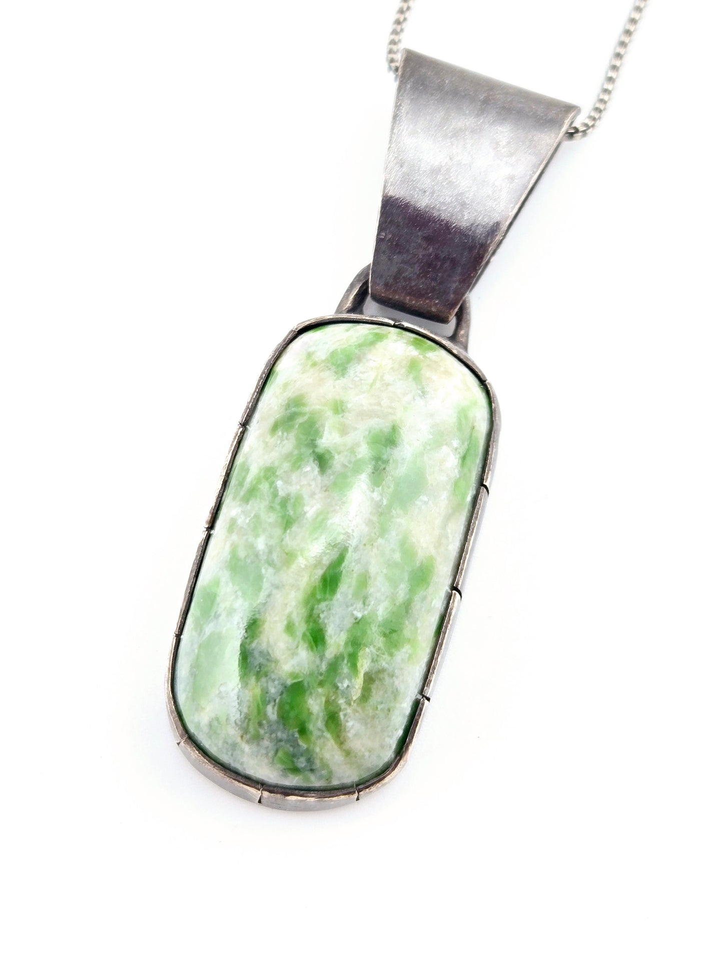 Self Collected & Handcut Vesuvianite Pendant