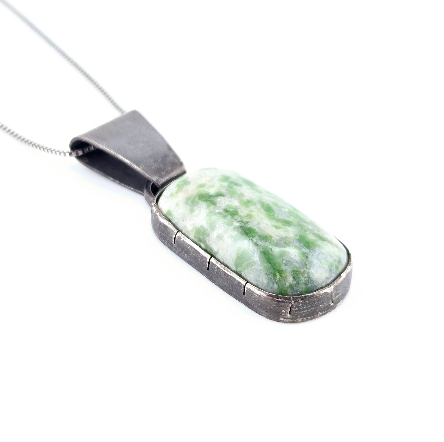 Self Collected & Handcut Vesuvianite Pendant