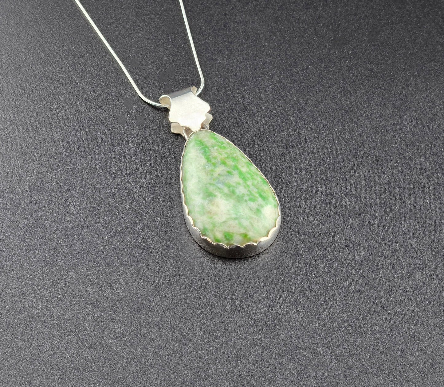Self Collected & Handcut Vesuvianite Pendant