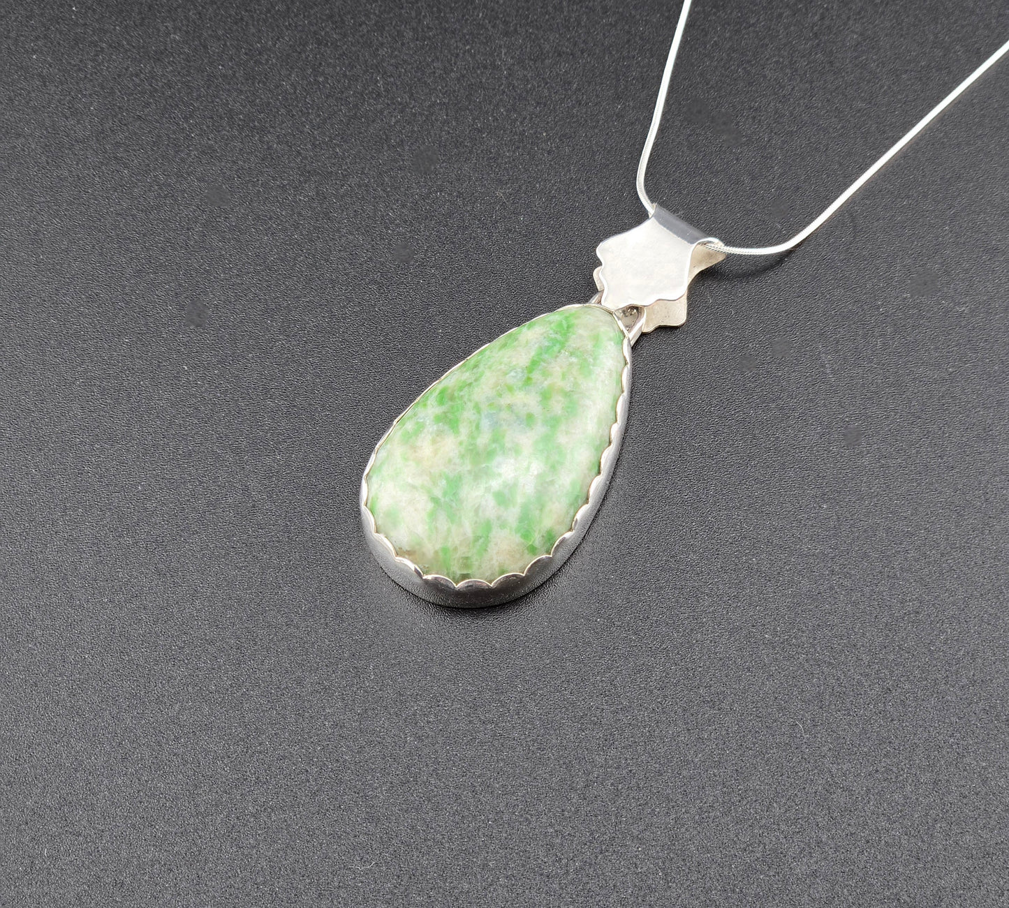 Self Collected & Handcut Vesuvianite Pendant