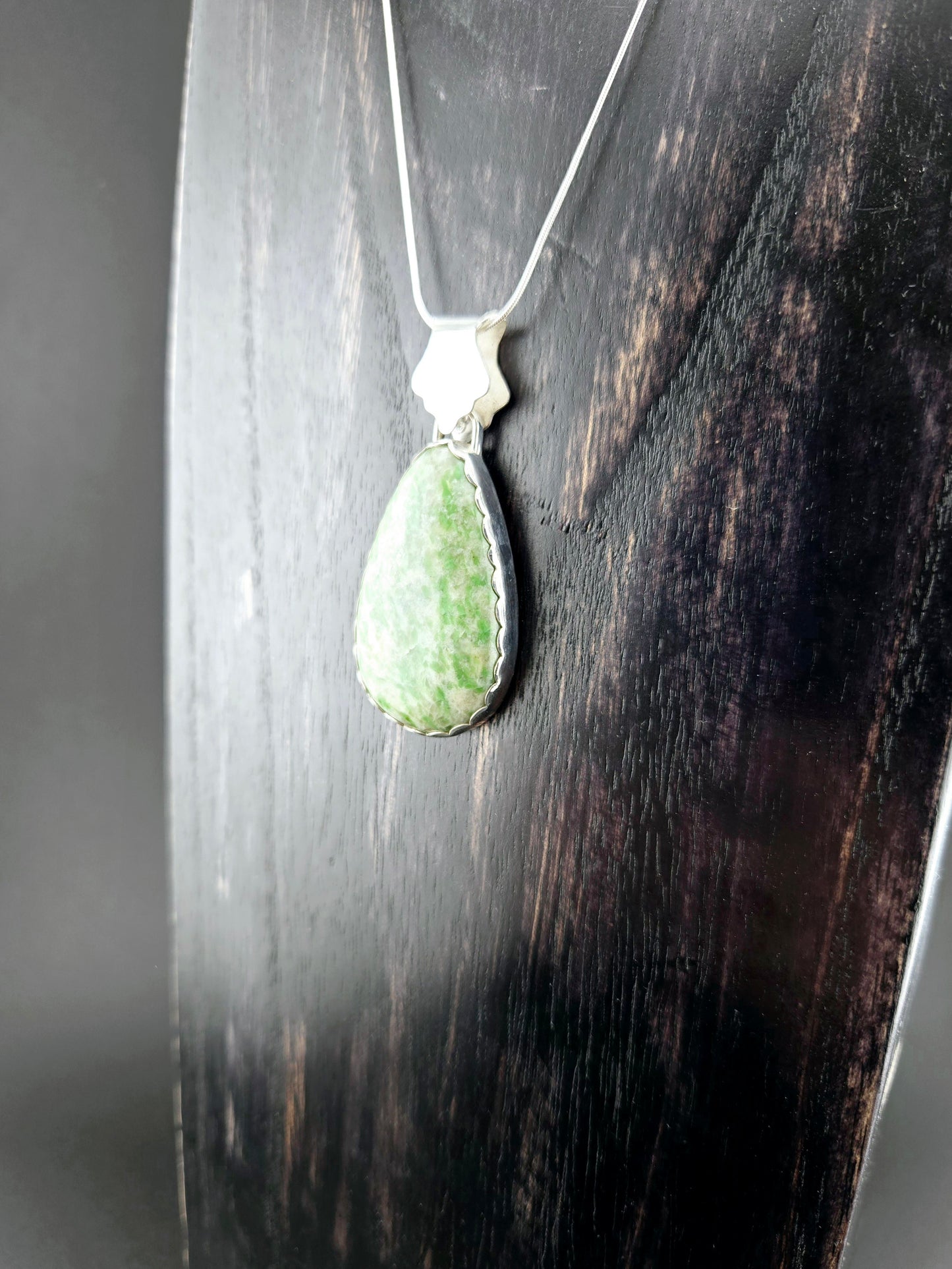 Self Collected & Handcut Vesuvianite Pendant