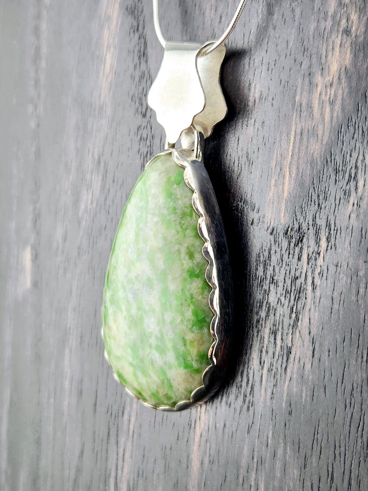 Self Collected & Handcut Vesuvianite Pendant