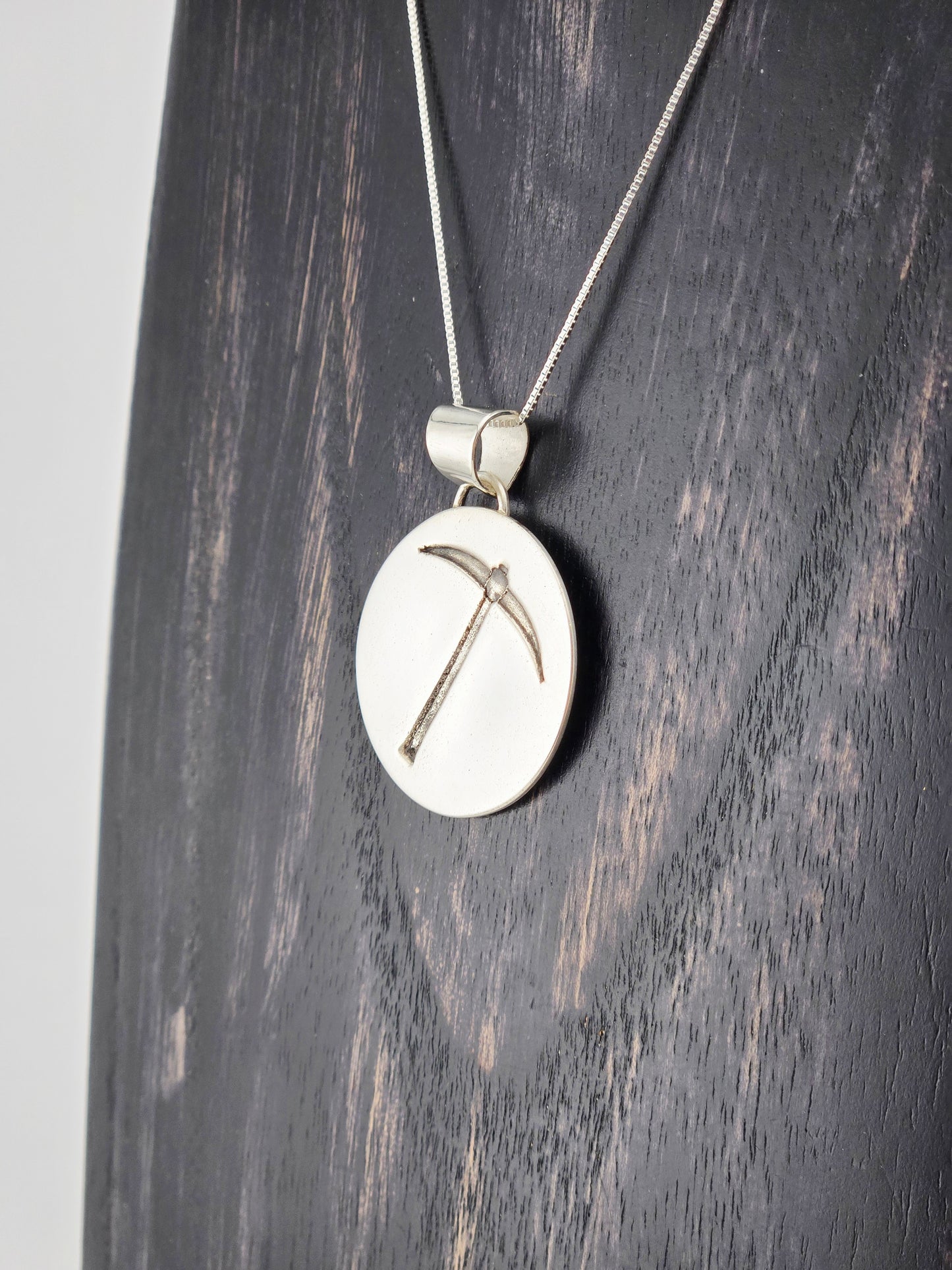 "Miners Pick" .999 Fine Silver Pendant