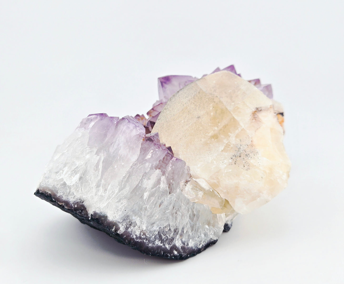 Brazilian Amethyst with UV Reactive Calcite Display Specimen