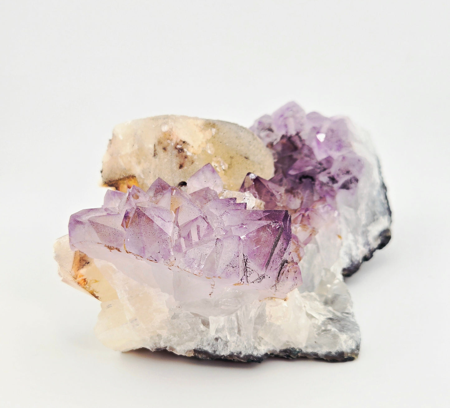 Brazilian Amethyst with UV Reactive Calcite Display Specimen