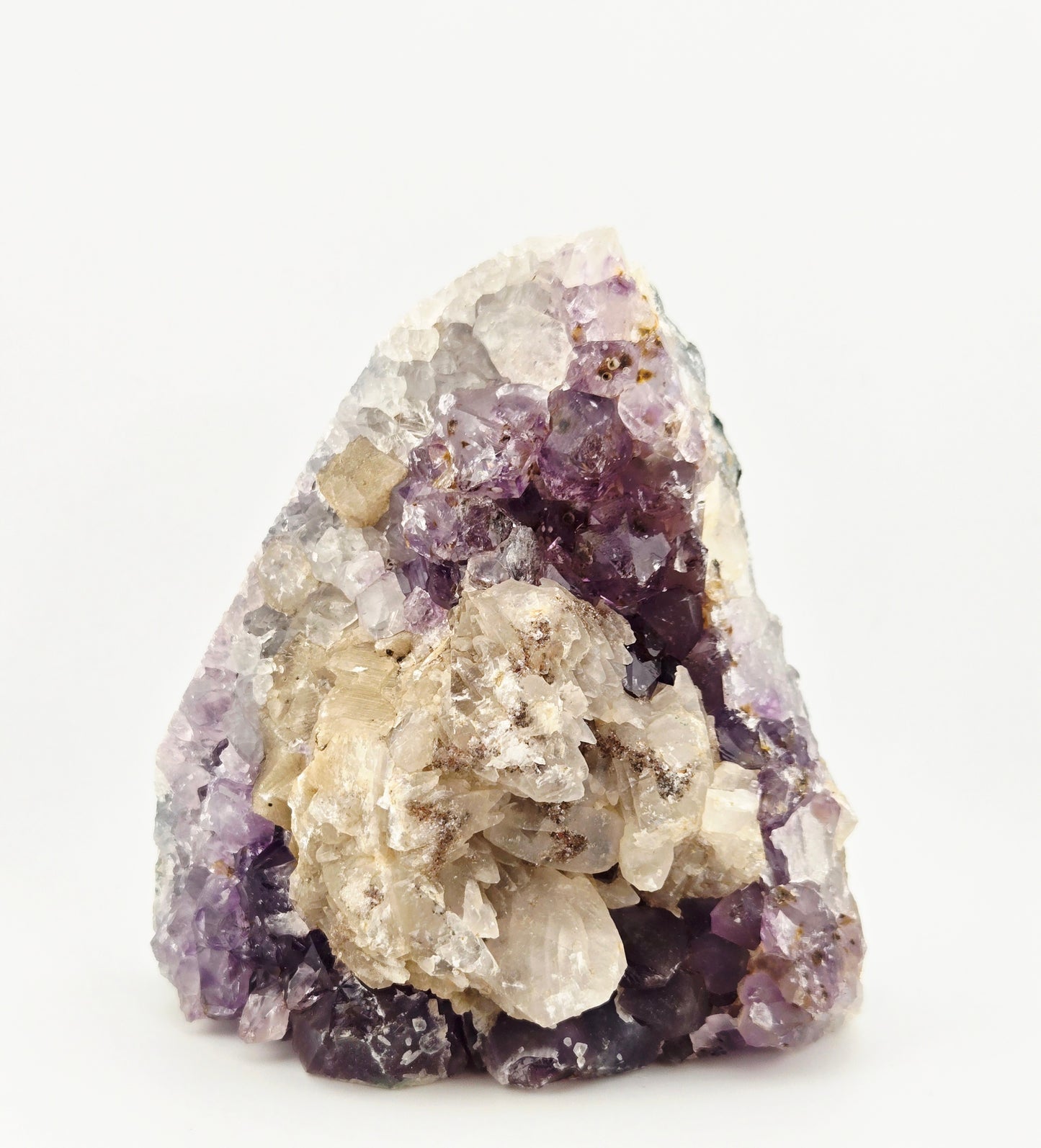 Brazilian Amethyst with UV Reactive Calcite Display Specimen