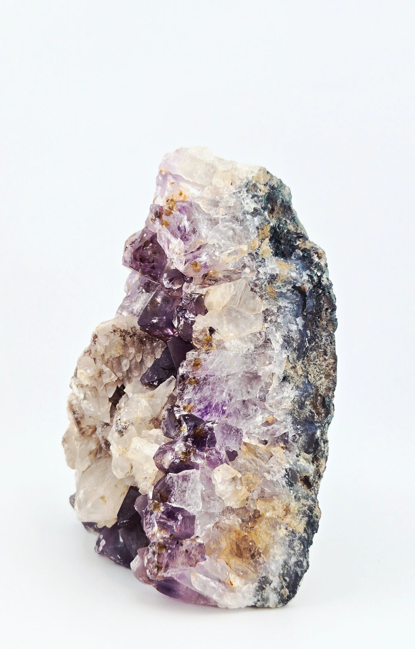 Brazilian Amethyst with UV Reactive Calcite Display Specimen
