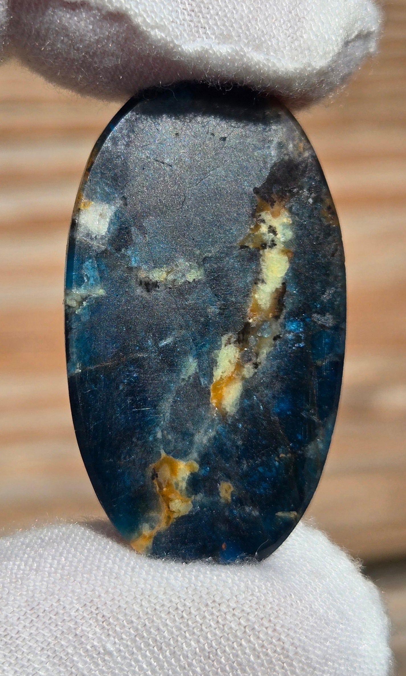 Hand Cut Apatite Cabochon