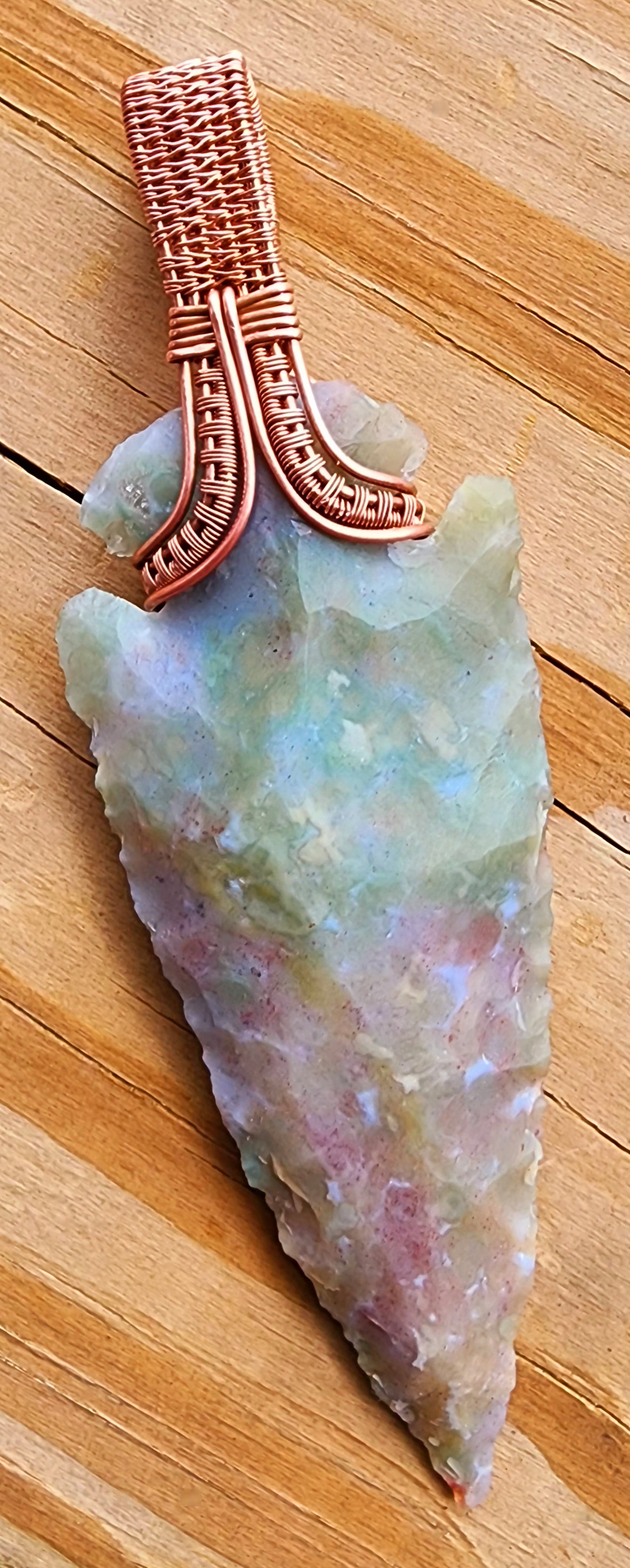 Arrowhead Pendant in Bare Copper