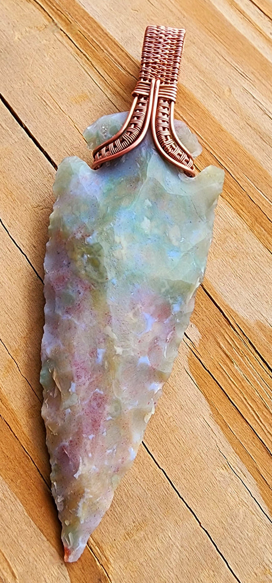 Arrowhead Pendant in Bare Copper