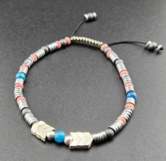 Gemstone Slip Knot Boho Stacking Bracelets