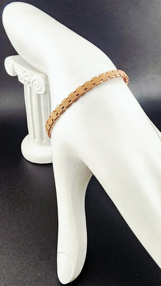 Bare Copper Woven Bracelet