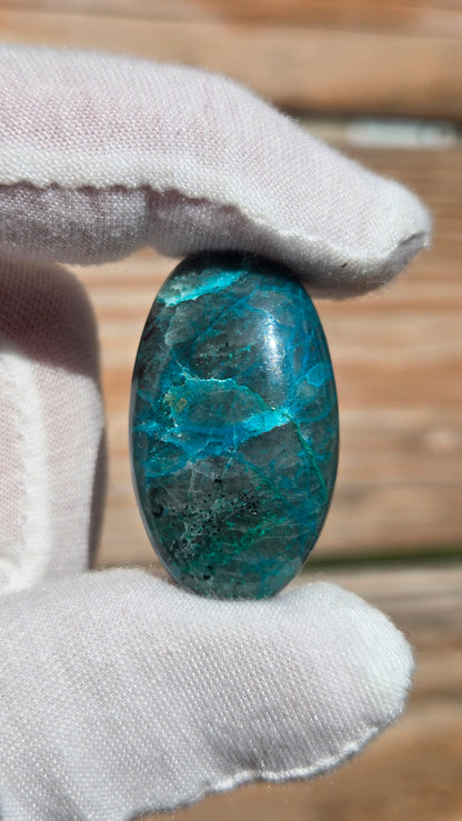 Hand Cut Chrysocolla Cabochon
