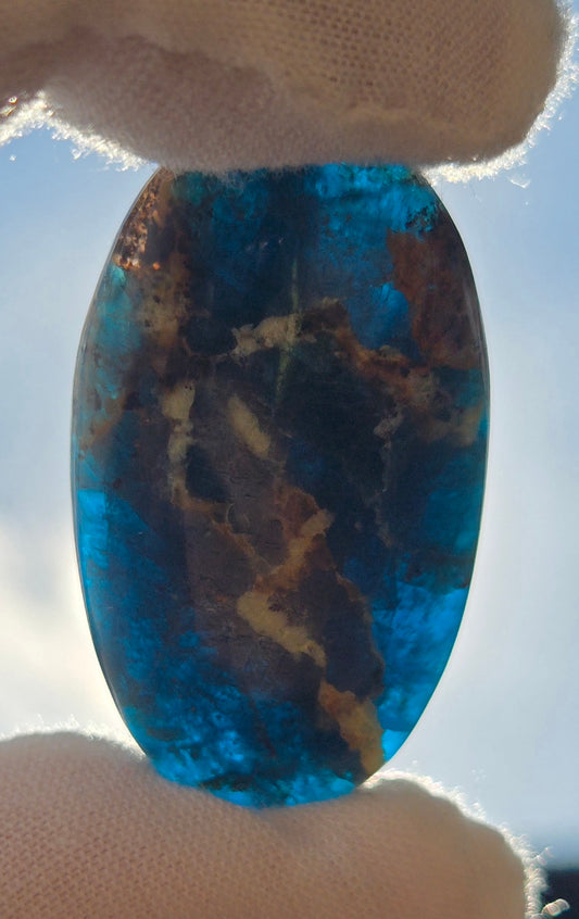 Hand Cut Apatite Cabochon