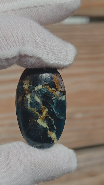 Hand Cut Apatite Cabochon