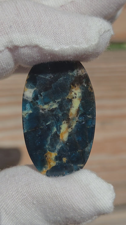 Hand Cut Apatite Cabochon