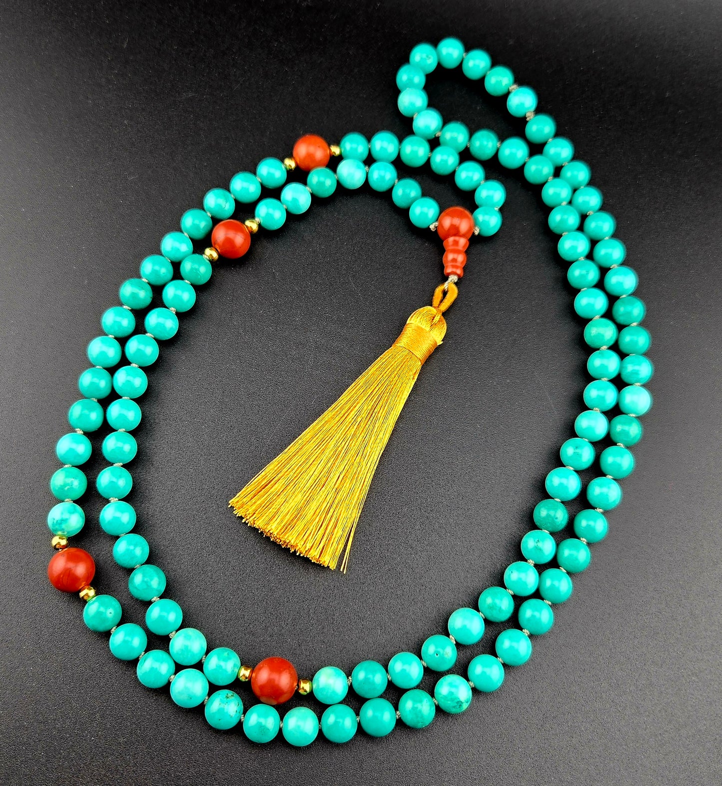 Handmade Howlite Mala Necklace