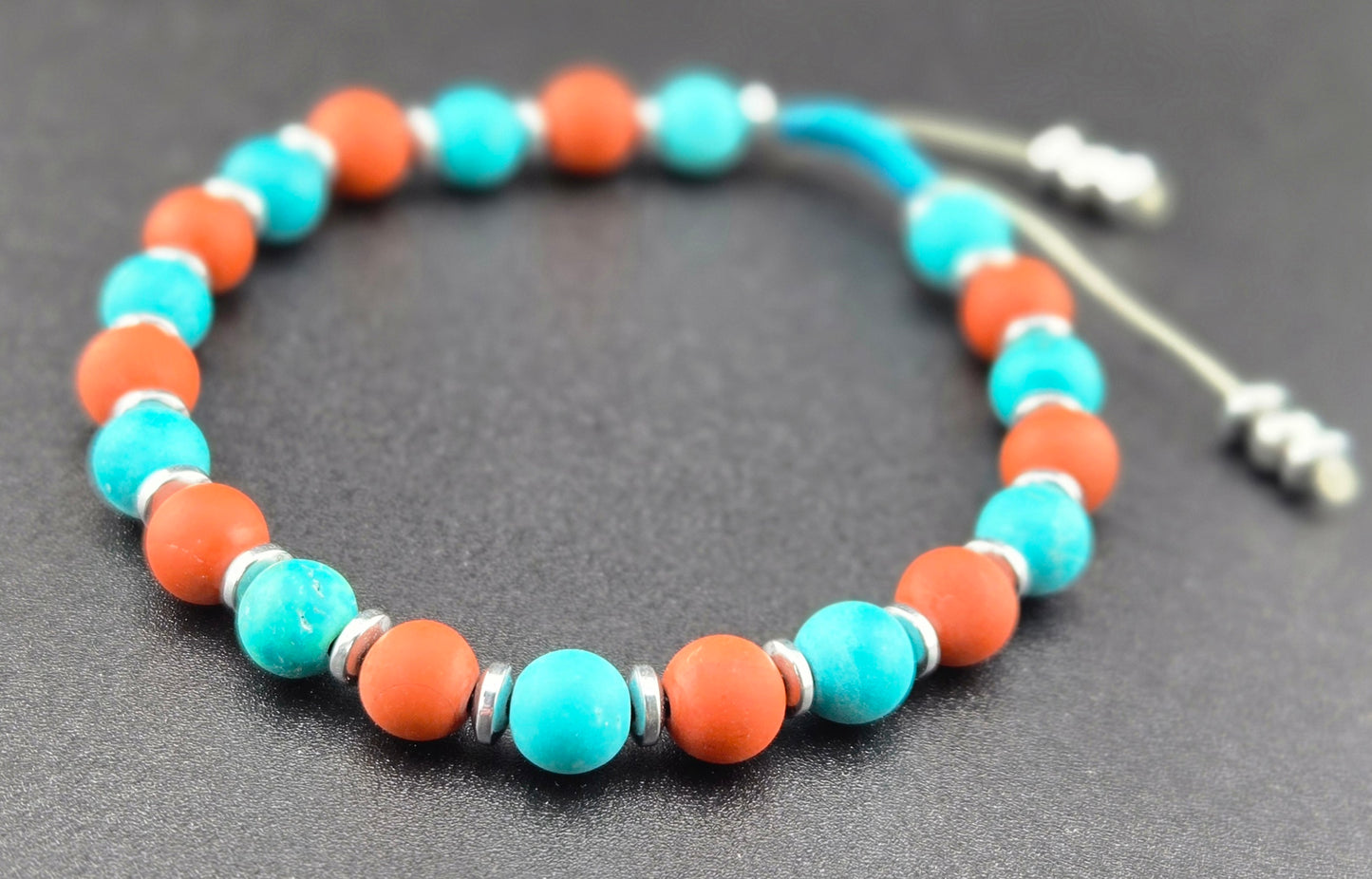 Gemstone Slip Knot Boho Stacking Bracelets