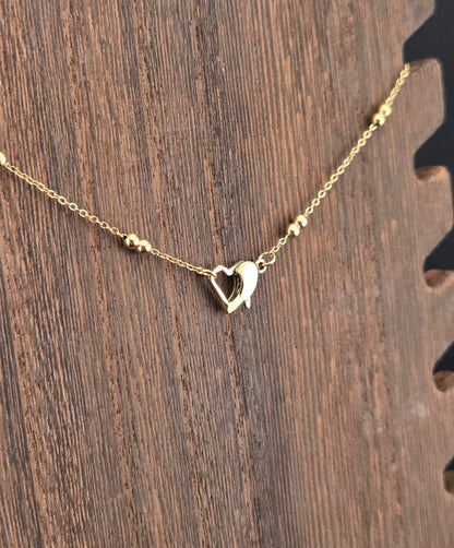 Faceted Ruby Coin Necklace