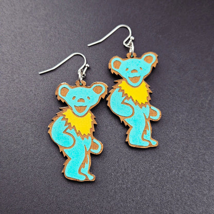 Dancing Bear (teal/yellow)