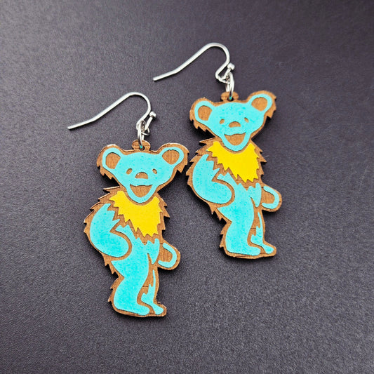 Dancing Bear (teal/yellow)
