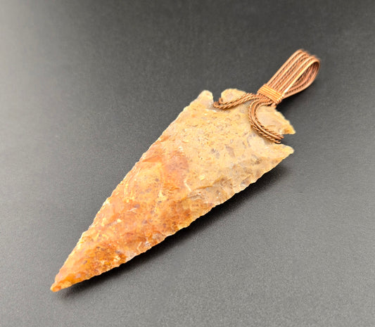 Arrowhead Pendant in Bare Copper