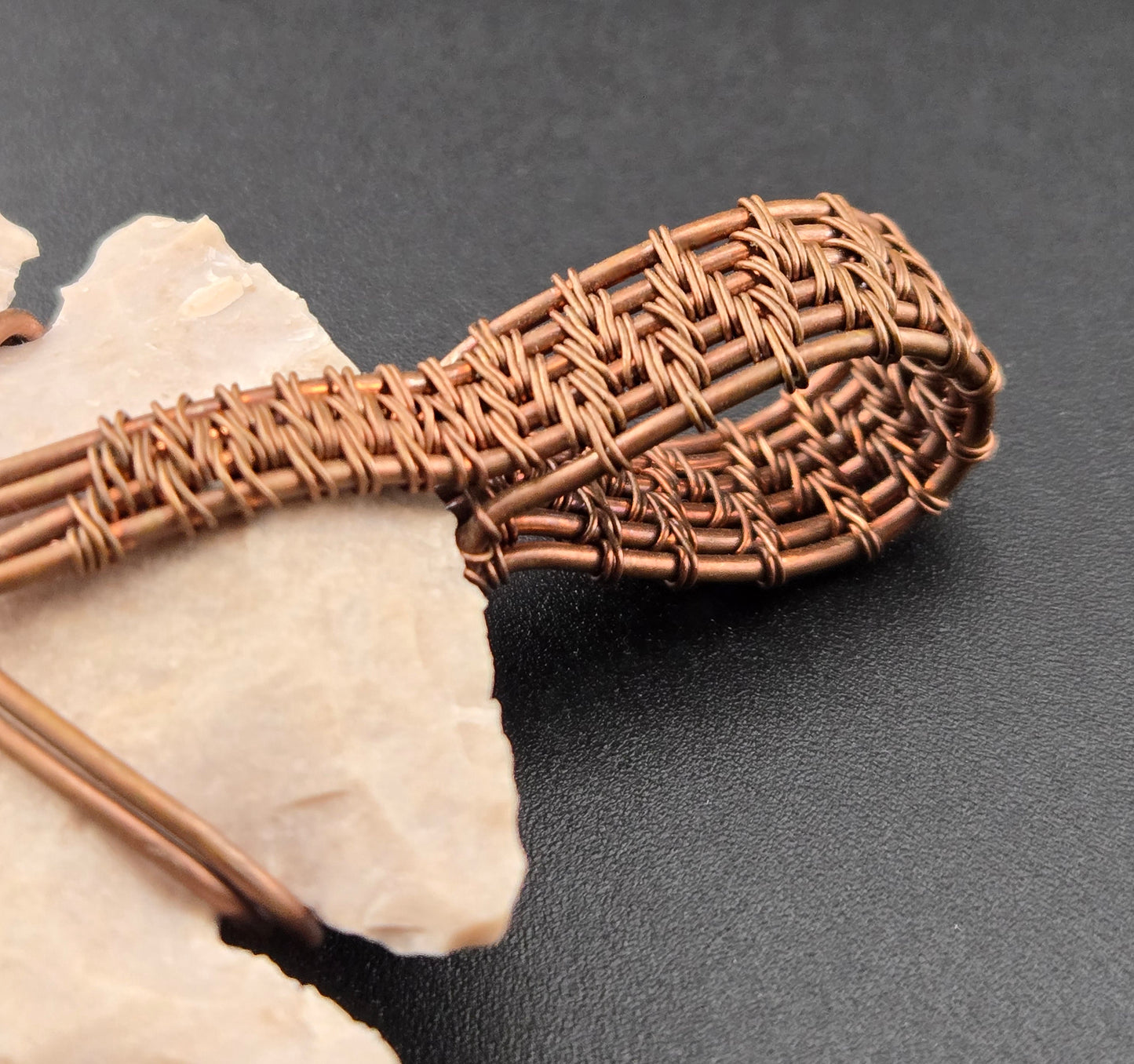 Arrowhead Pendant in Bare Copper