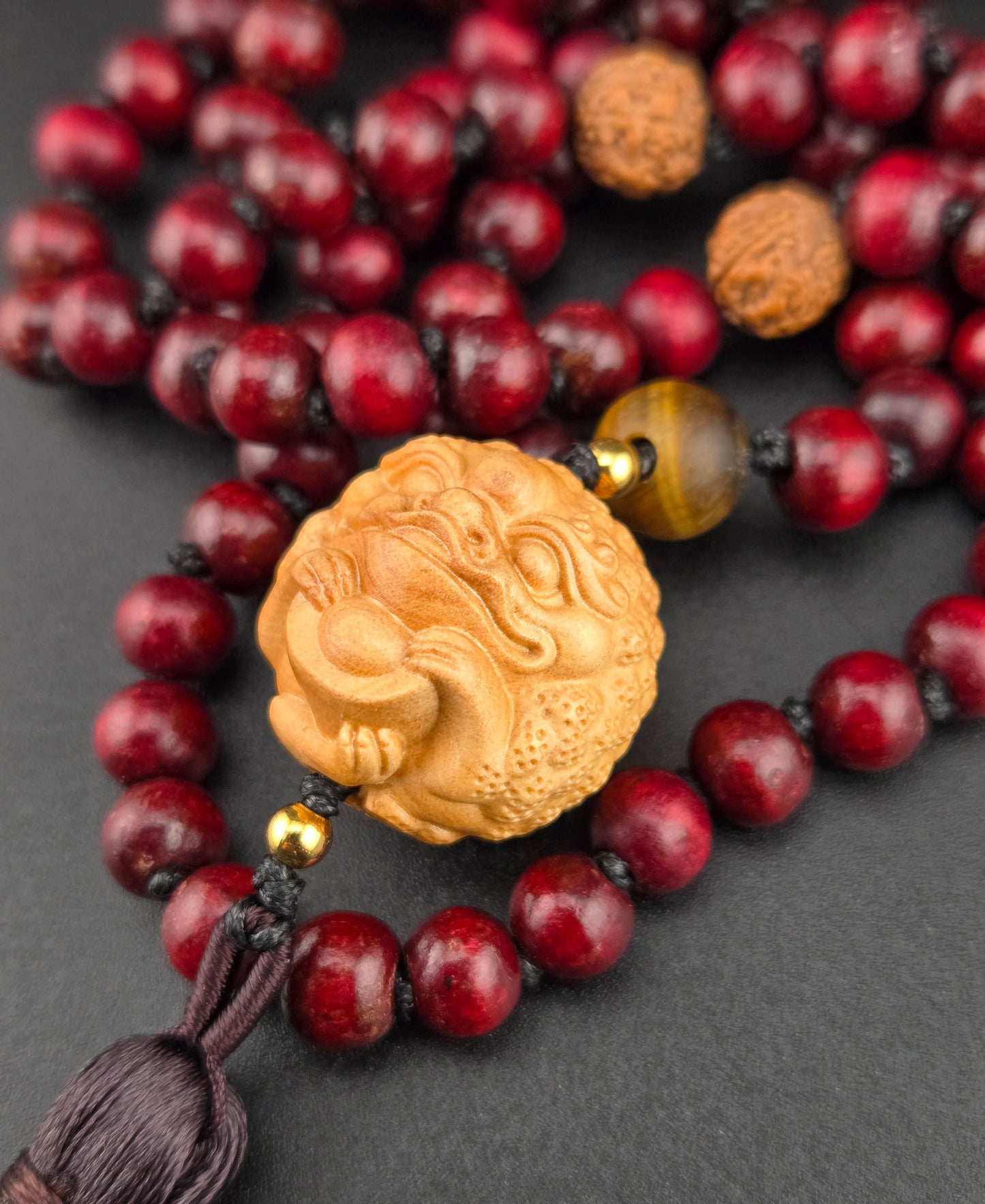 Handmade Money Toad Mala Necklace