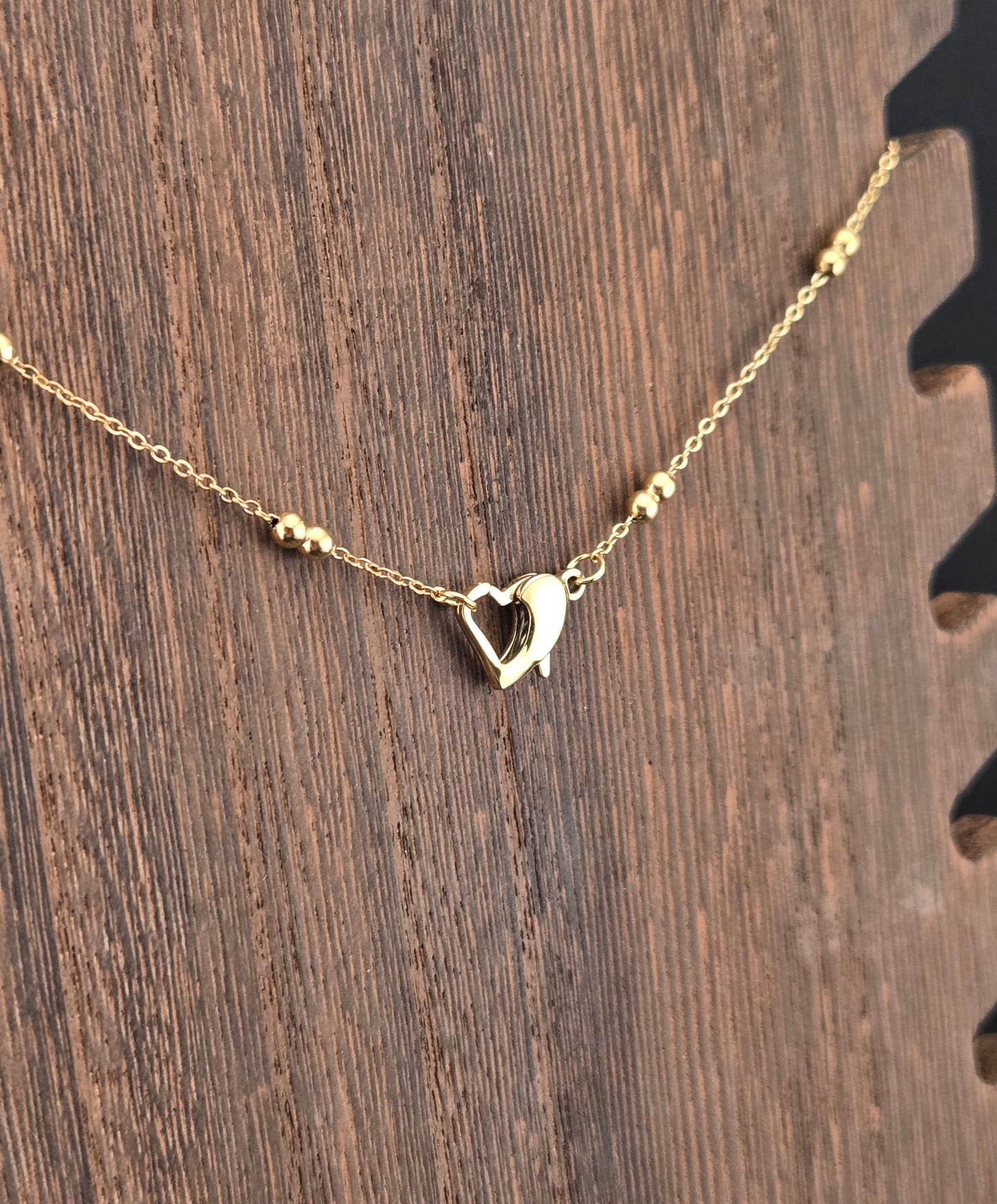 Faceted Pink Chalcedony Triangle Necklace