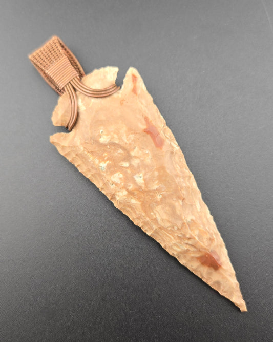 Arrowhead Pendant in Bare Copper