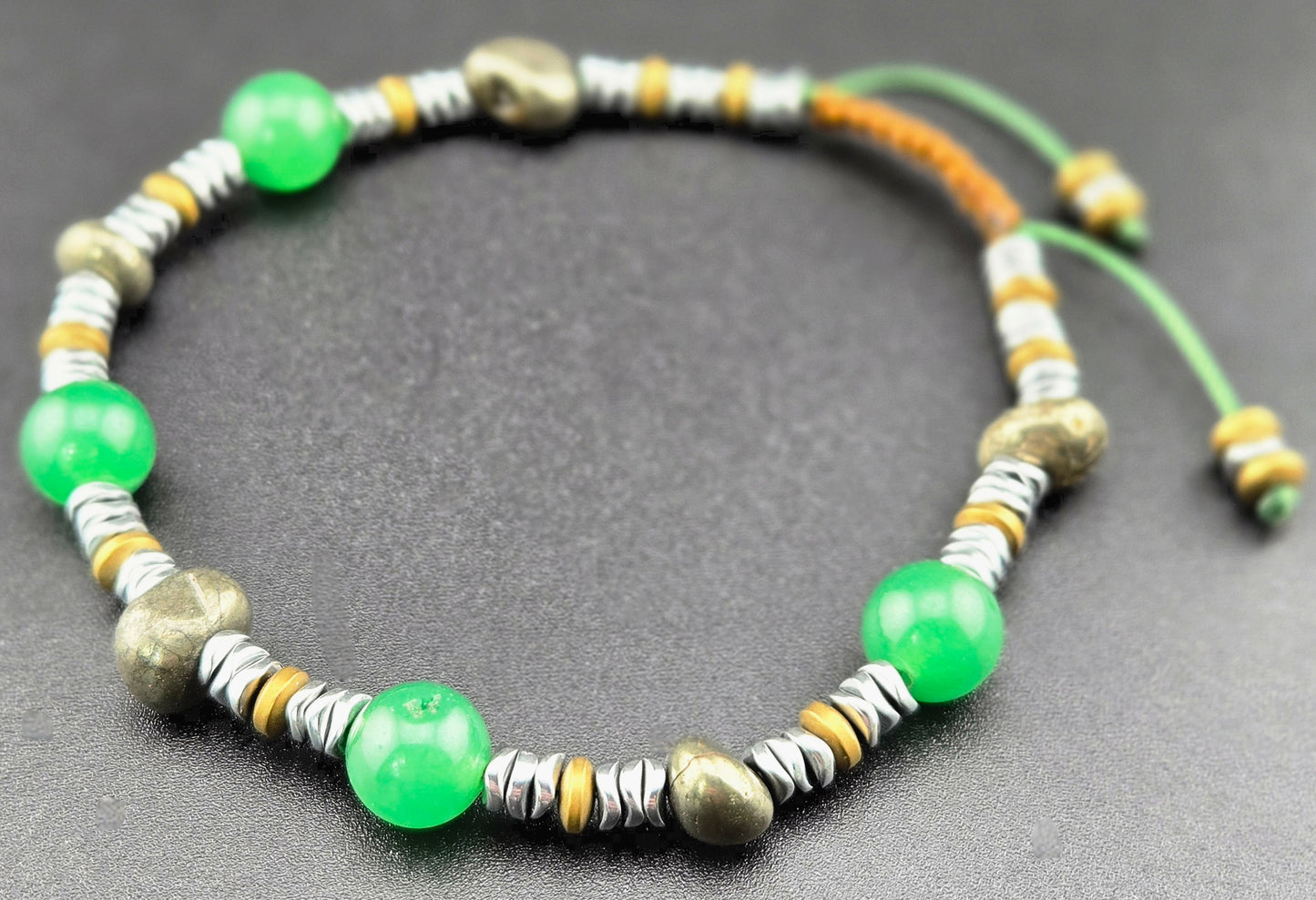 Gemstone Slip Knot Boho Stacking Bracelets