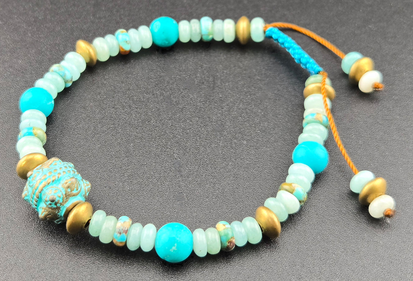 Gemstone Slip Knot Boho Stacking Bracelets