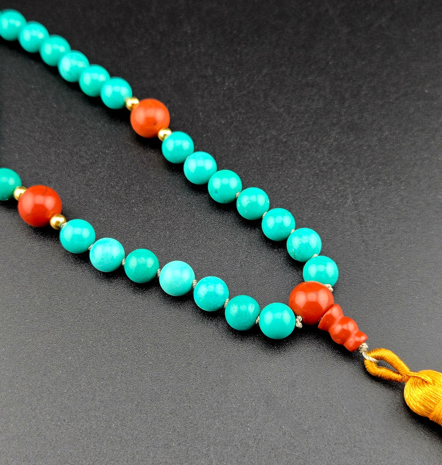 Handmade Howlite Mala Necklace