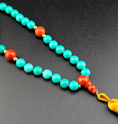 Handmade Howlite Mala Necklace