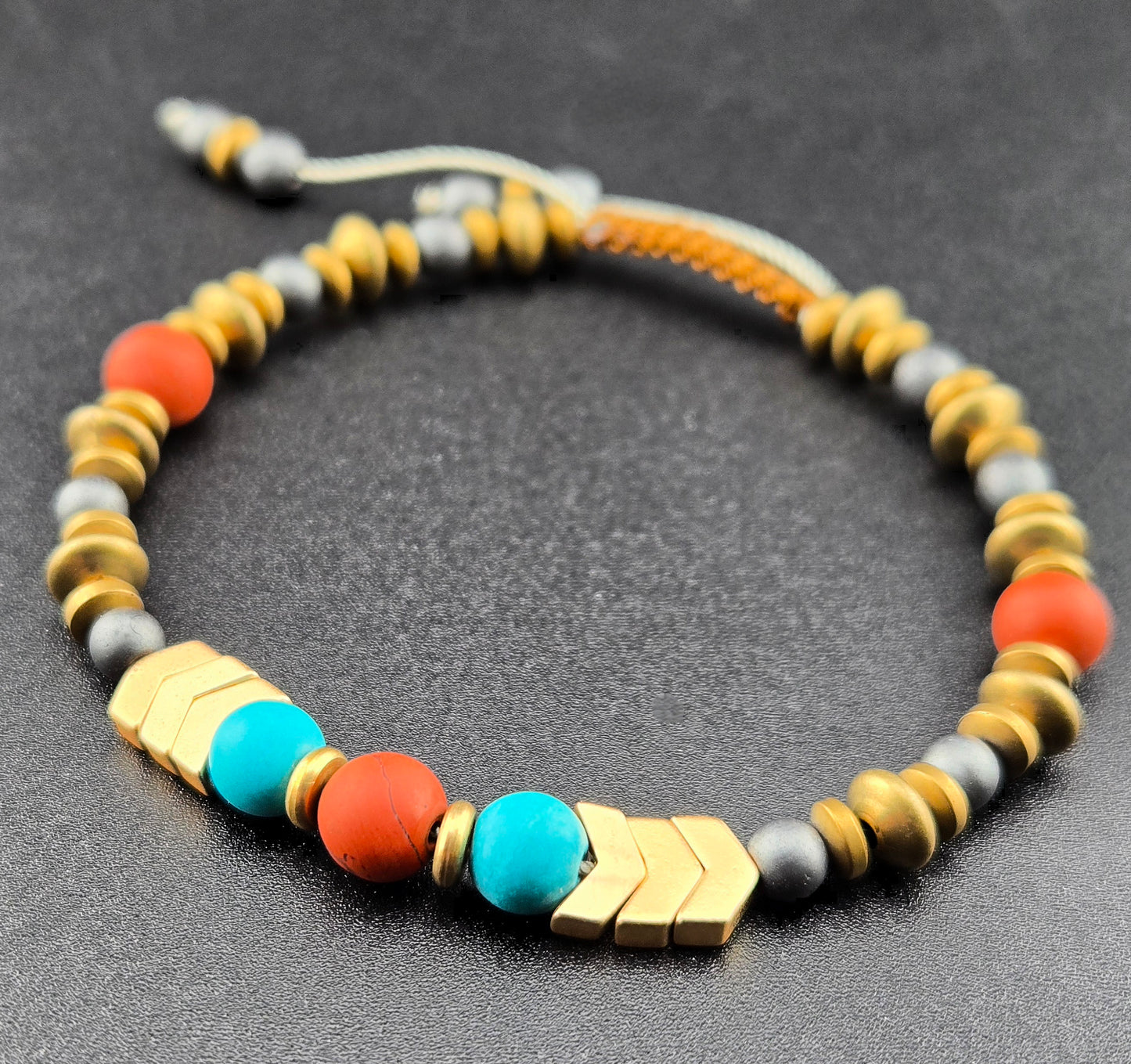 Gemstone Slip Knot Boho Stacking Bracelets